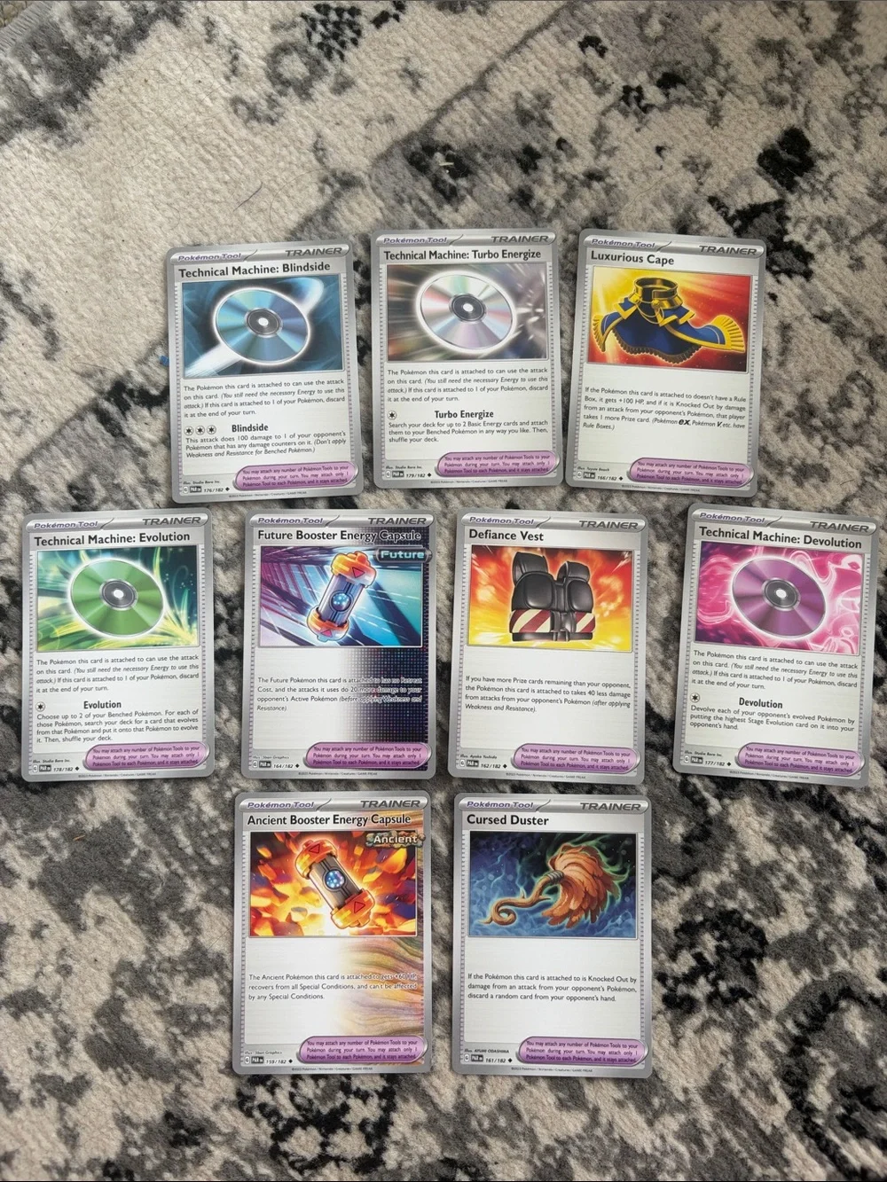 Paradox Rift Complete Pokémon Tool Trainer Card Lot | 9 Cards | ✨5/$25✨